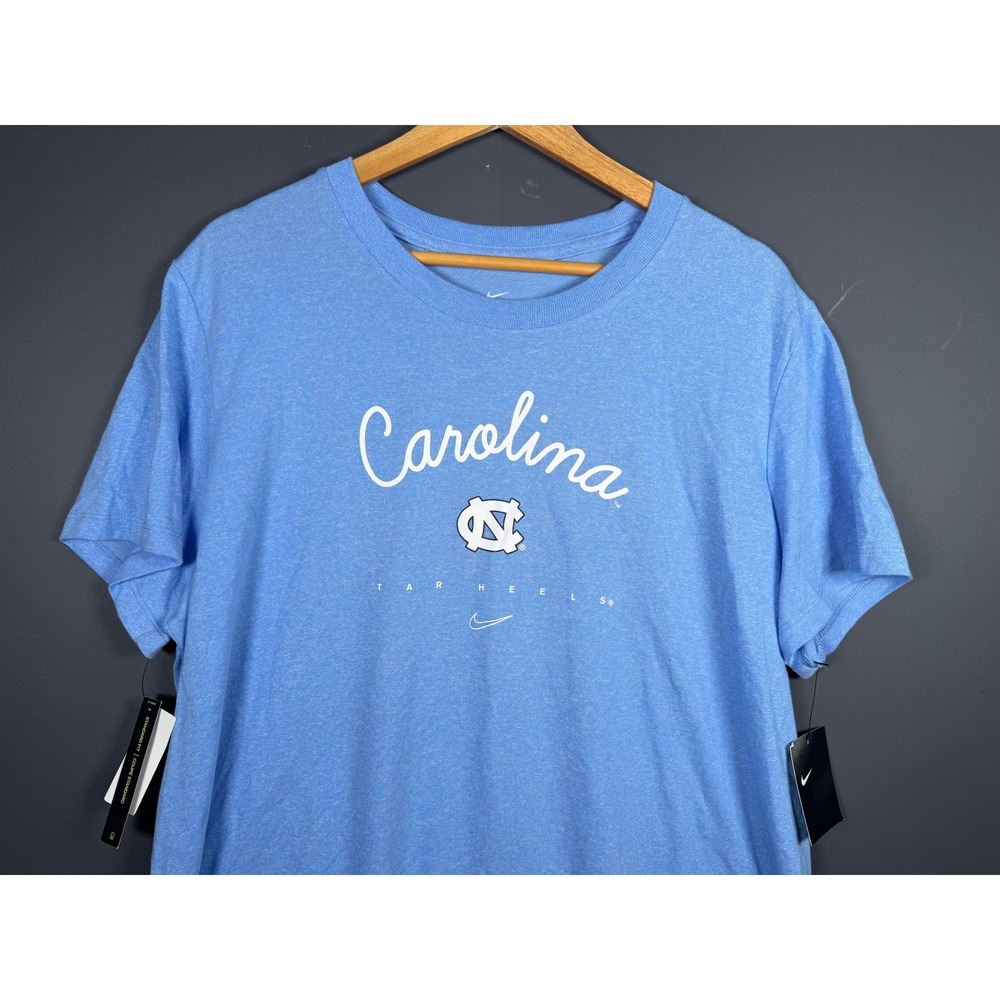 NWT Nike North Carolina Tar Heels Short Sleeve T-Shirt Womens XXL Blue Heather